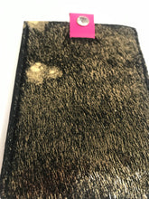 Wallet - black and Gold Foil with Hot Pink