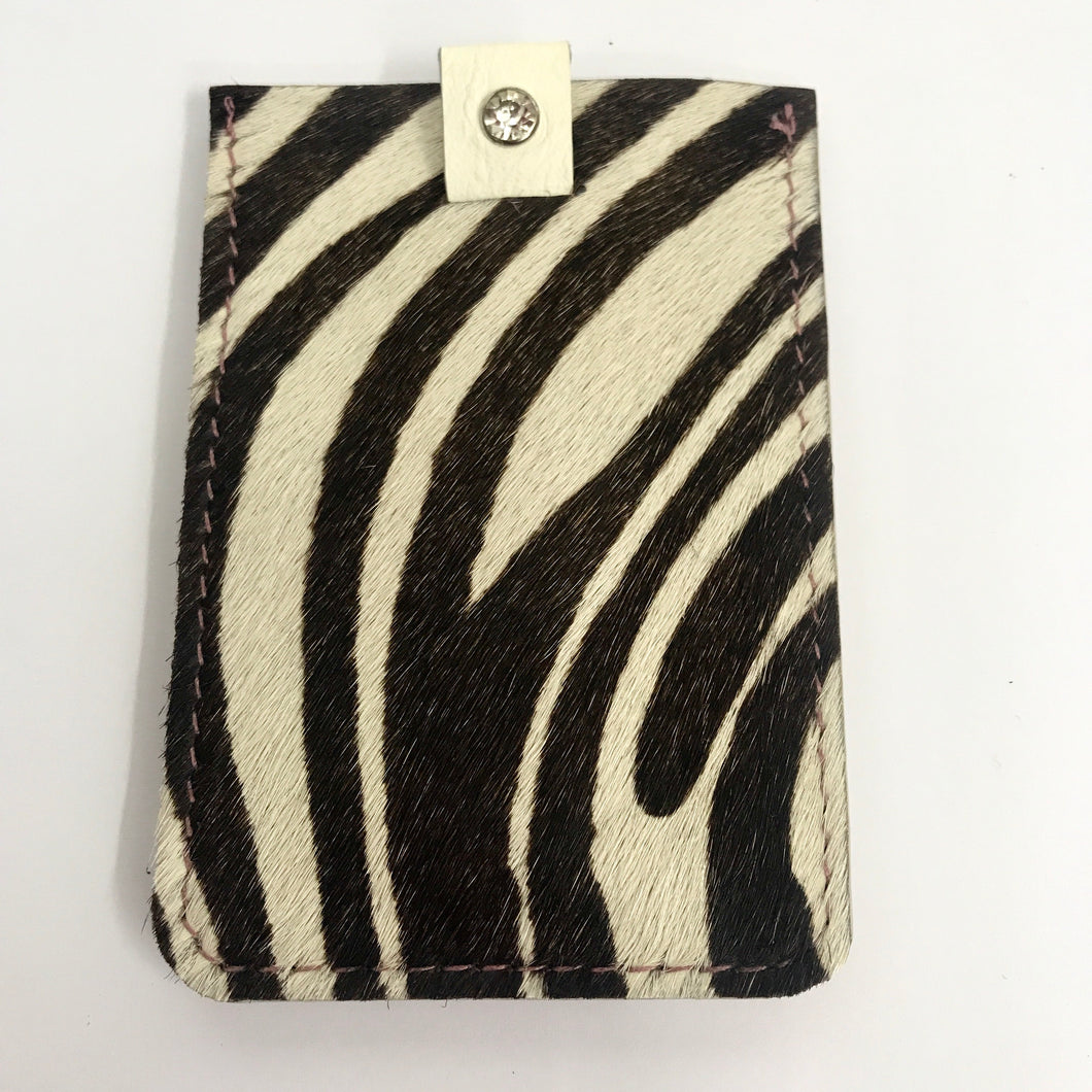 Wallet - Zebra Print & Blush