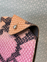 Isaac Glasses Case - Embossed Pink Snake